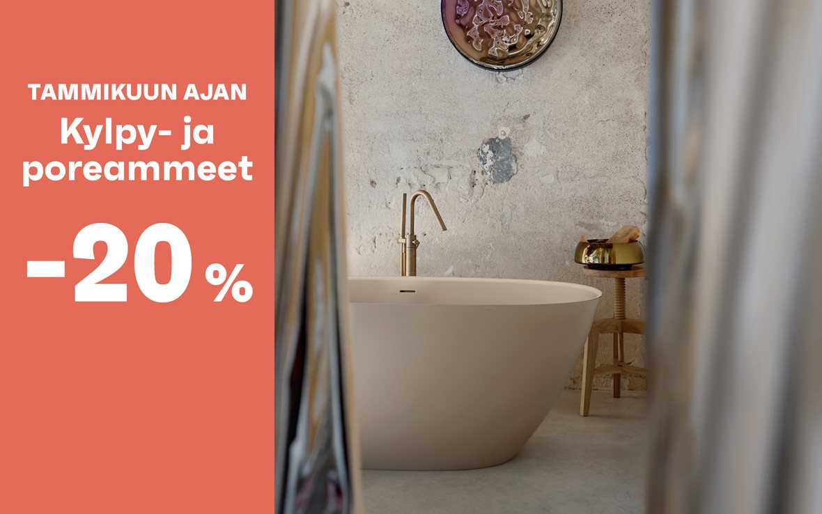 Sesonki 01-2026: Kylpy- ja poreammeet -20 %