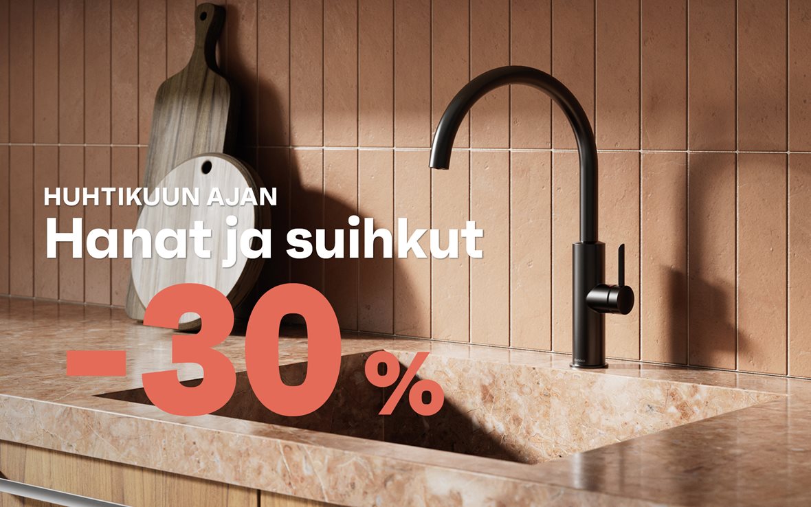Sesonki 04-2026: Hanat ja suihkut vähintään -30 %