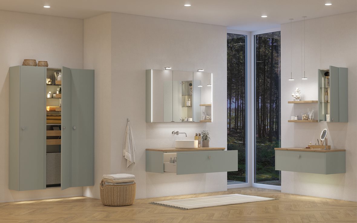 Nykyaikainen kylpyhuoneen älyvalaistus on tyylikäs ja toimiva