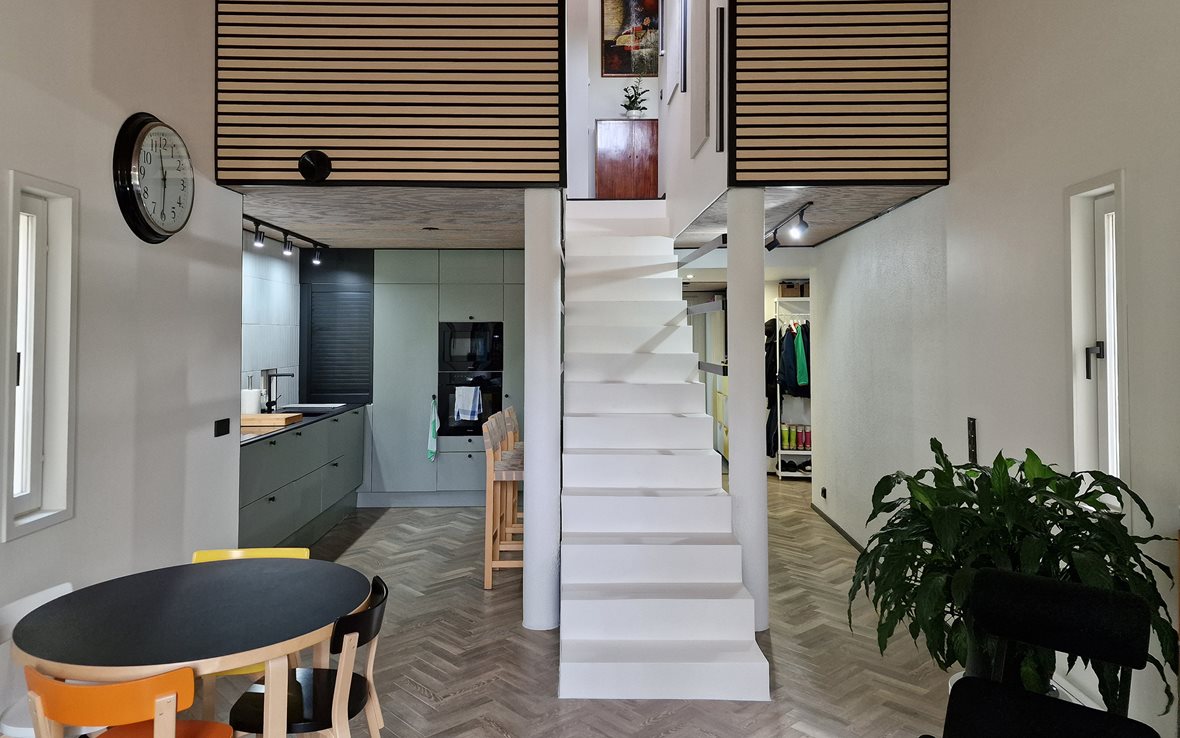 Rivitaloasunnolle moderni ilme