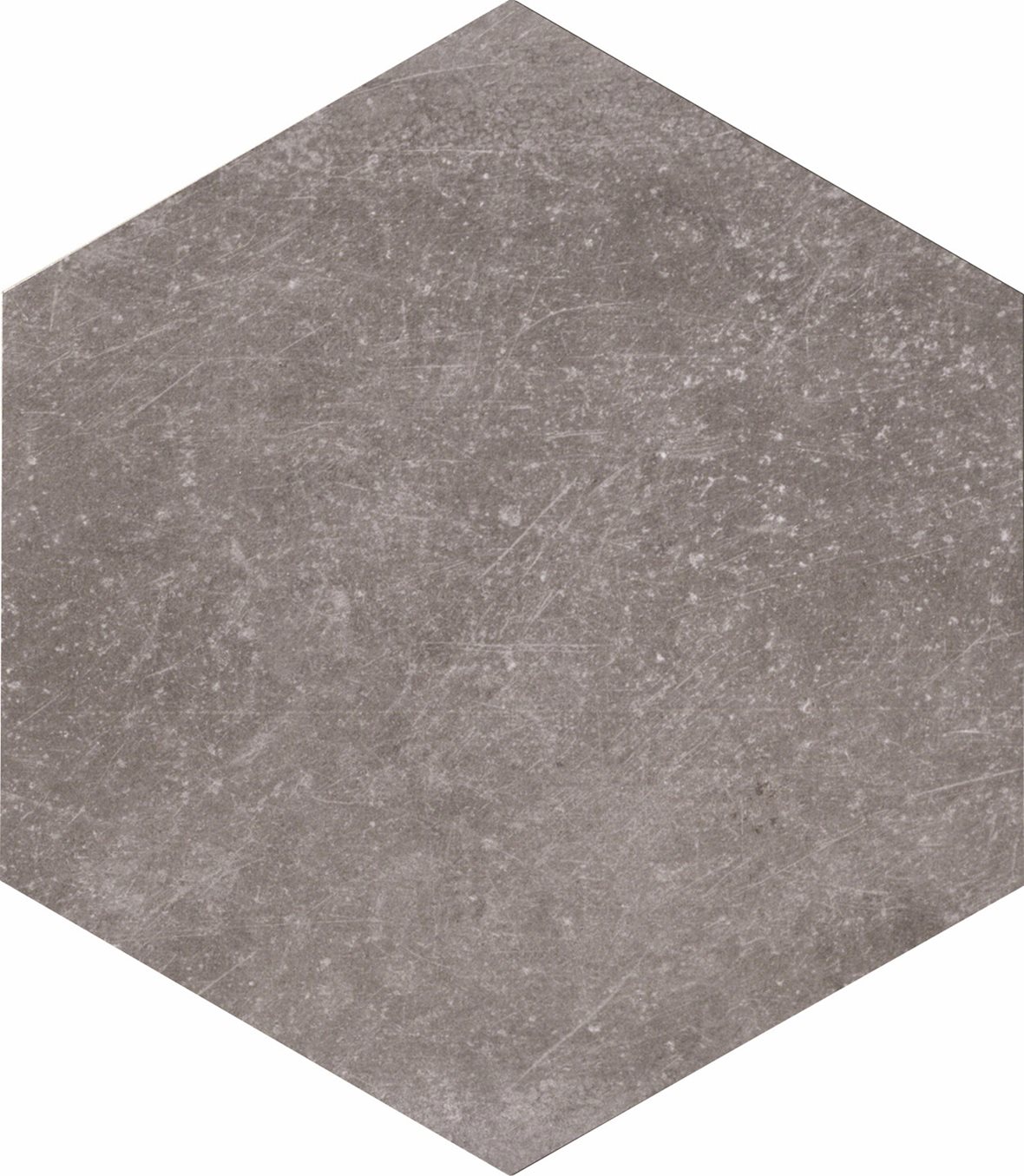 LPC Jazz JZZ lasitettu porcelanato seinälaatta lattialaatta ulkolaatta 24X27,7 01 harmaa strukturoitu matta 6-kulmainen keskitumma harmaa rustiikki