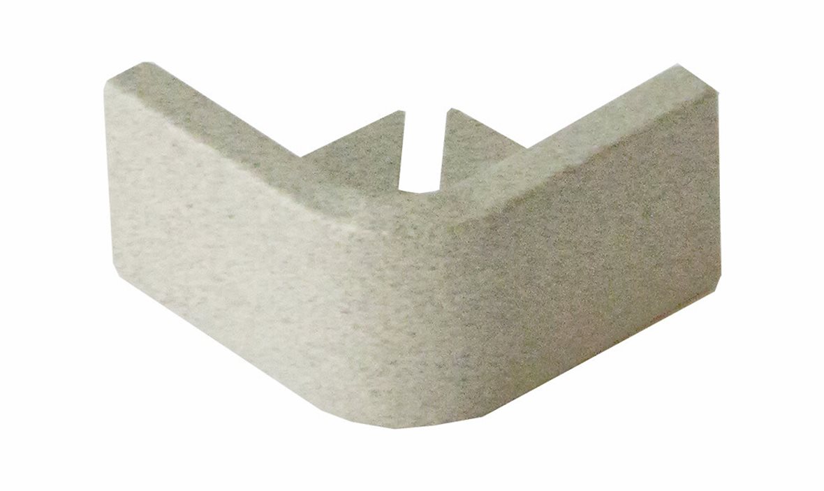 Listatalo laattalista neliökulmapala 12 mm alumiini hiekkakivi 2 kpl ESC122.425