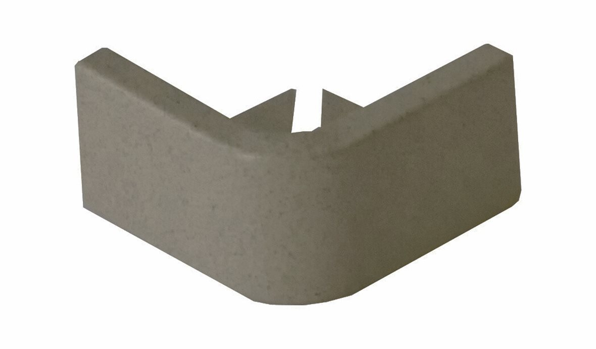 Listatalo laattalista neliökulmapala 12 mm alumiini tumma graniitti 2 kpl ESC122.435