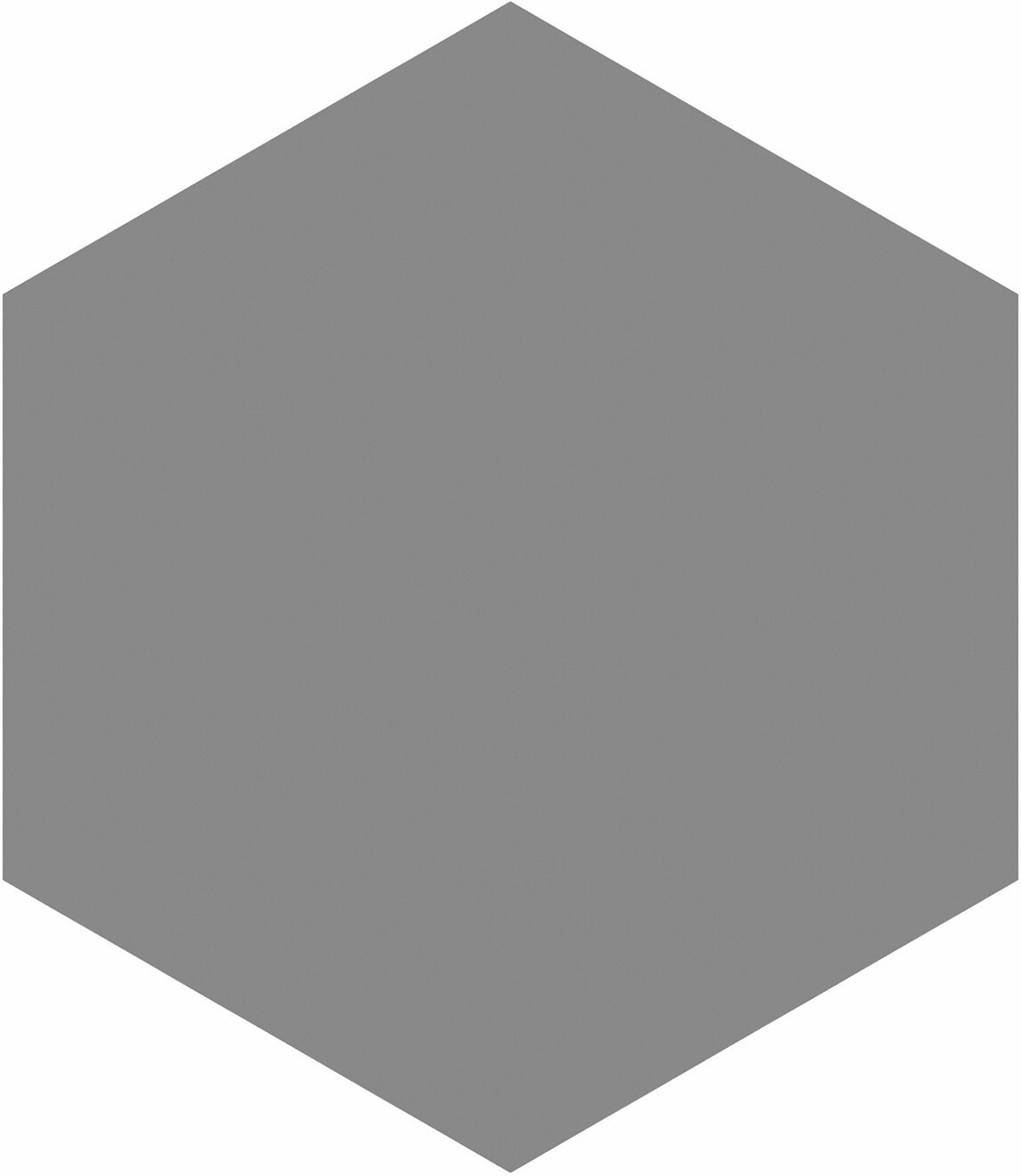 LPC P21 lasittamaton porcelanato seinälaatta lattialaatta ulkolaatta 9,7x11,2 Uni Estanho PGH122 tasapintainen matta 6-kulmainen keskitumma harmaa yks