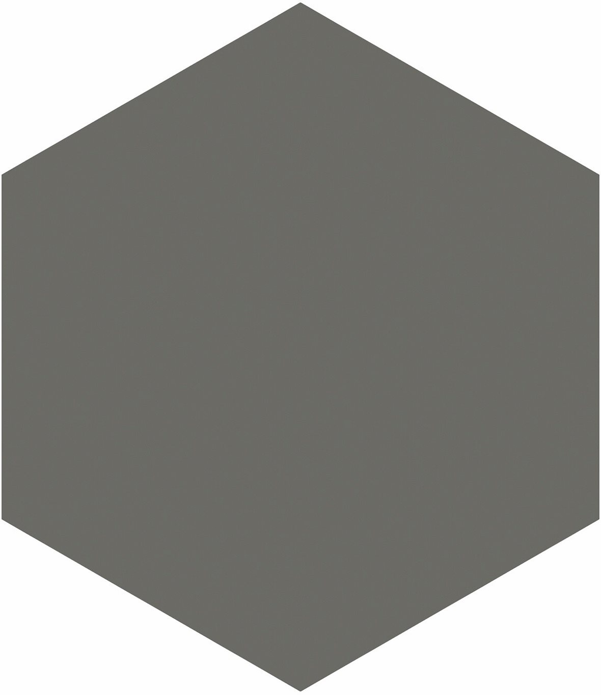 LPC P21 lasittamaton porcelanato seinälaatta lattialaatta ulkolaatta 9,7x11,2 Uni Metal PGH189 tasapintainen matta 6-kulmainen tumma harmaa yksivärine