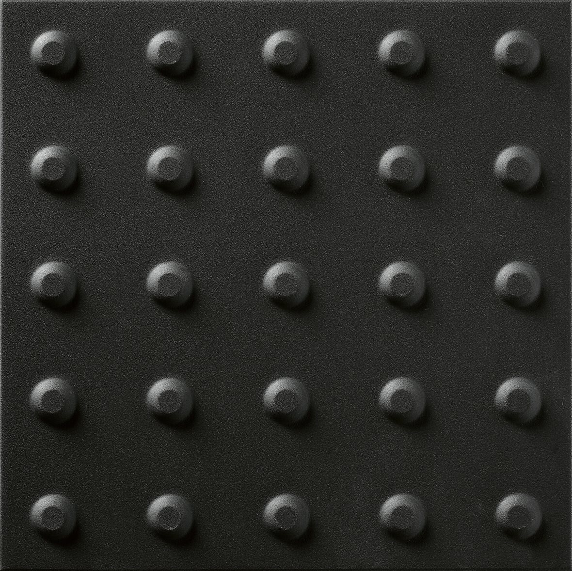 LPC P21 lasittamaton porcelanato lattialaatta ulkolaatta opastelaatta 29,7X29,7 Uni Preto PGSTP452V kohokuvioinen matta tumma musta yksivärinen