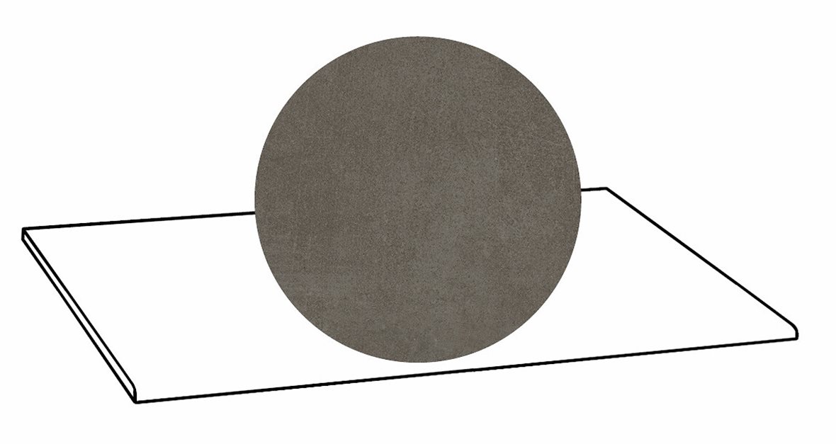 LPC Stage M STG lasittamaton porraslaatta 30X60 09 kaarna tasapintainen matta R10 tumma ruskea betoni