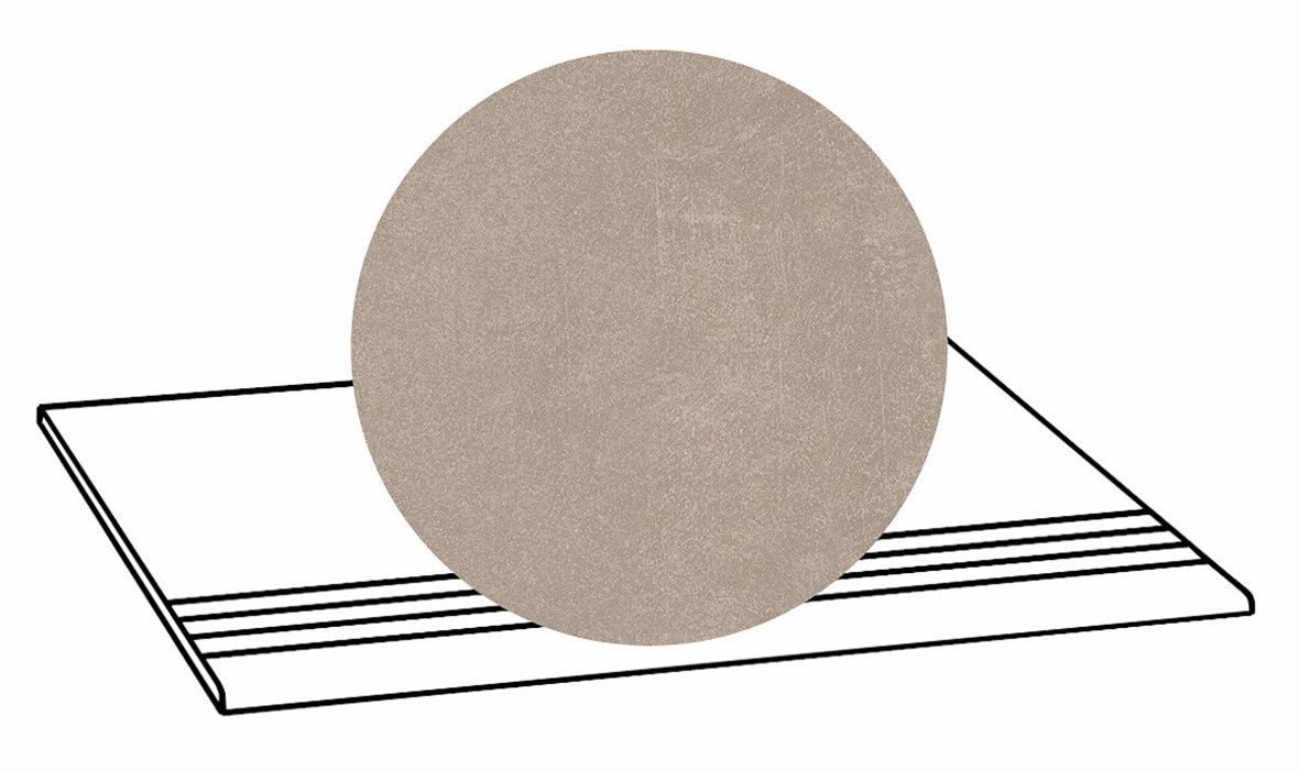 LPC Stage M STG lasittamaton porraslaatta liukuesteuralla 30X60 07 hiekka tasapintainen matta R10 keskitumma beige betoni