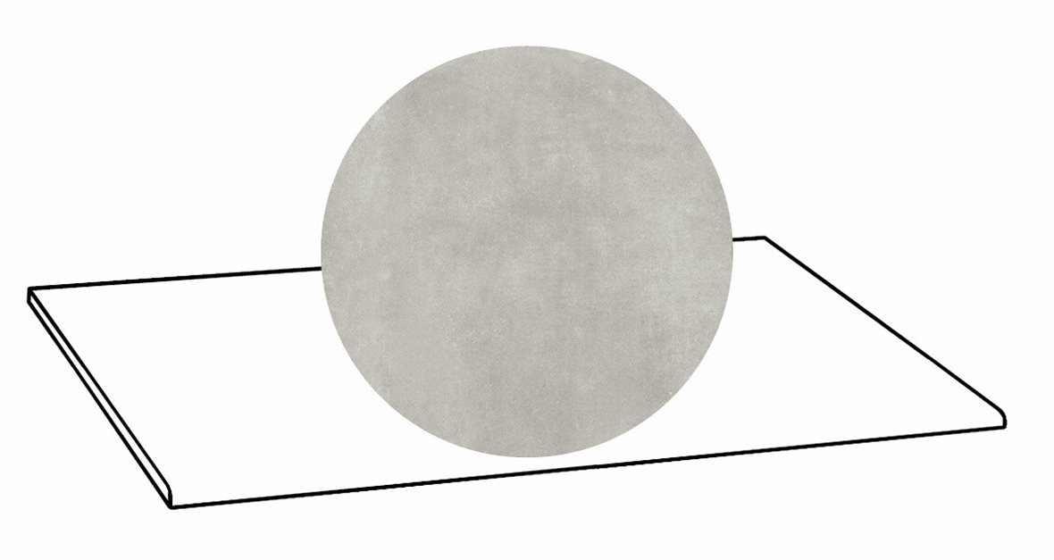 LPC Stage M STG lasittamaton porraslaatta 30X60 02 tuhka tasapintainen silotettu matta R09 keskitumma harmaa betoni