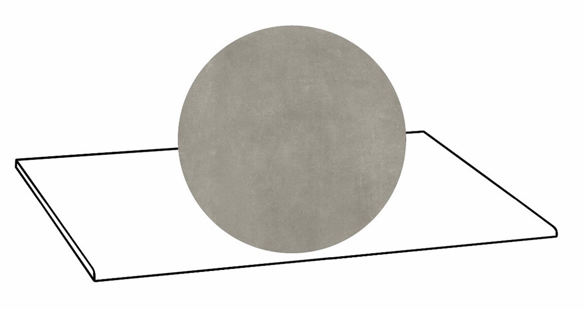 LPC Stage M STG lasittamaton porraslaatta 30X60 03 betoni tasapintainen silotettu matta R09 keskitumma harmaa betoni