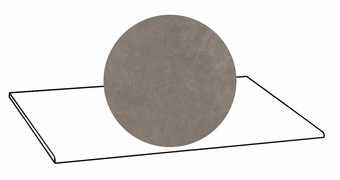 LPC Stage M STG lasittamaton porraslaatta 30X60 04 grafiitti tasapintainen silotettu matta R09 tumma ruskea betoni