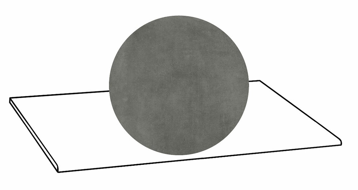 LPC Stage M STG lasittamaton porraslaatta 30X60 05 lyijy tasapintainen silotettu matta R09 tumma harmaa betoni