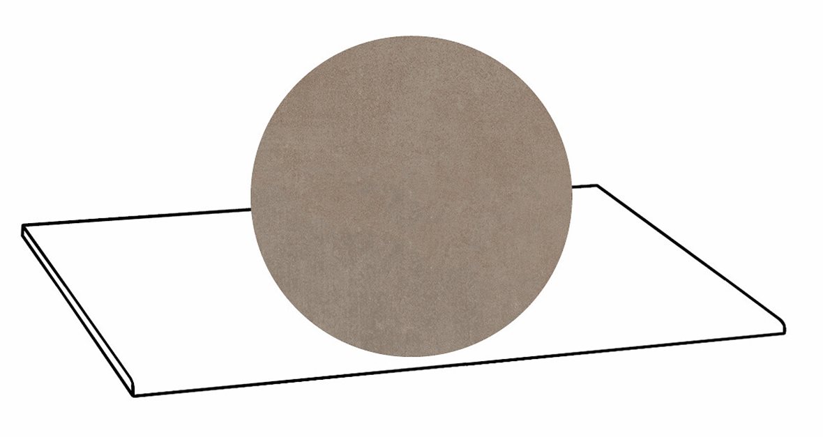 LPC Stage M STG lasittamaton porraslaatta 30X60 08 savunharmaa tasapintainen silotettu matta R09 keskitumma ruskea betoni