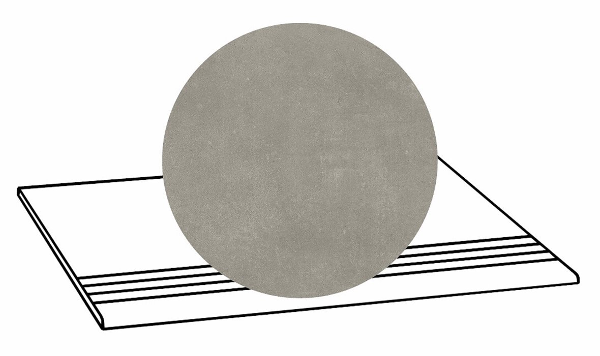 LPC Stage M STG lasittamaton porraslaatta liukuesteuralla 30X60 03 betoni tasapintainen silotettu matta R09 keskitumma harmaa betoni