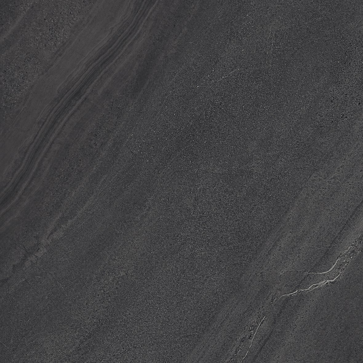 LPC Kap Verde lasittamaton porcelanato seinälaatta lattialaatta ulkolaatta 75X75 04 laava tasapintainen matta tumma musta kivi