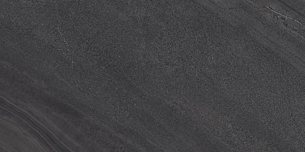 LPC Kap Verde lasittamaton porcelanato seinälaatta lattialaatta ulkolaatta 37,5X75 04 laava tasapintainen matta tumma musta kivi