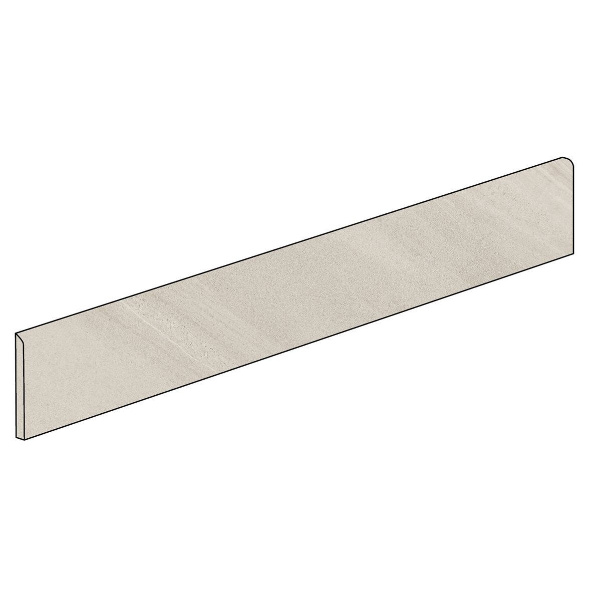 LPC Kap Verde lasittamaton jalkalista 6X150 02 kalkki tasapintainen matta vaalea harmaa kivi