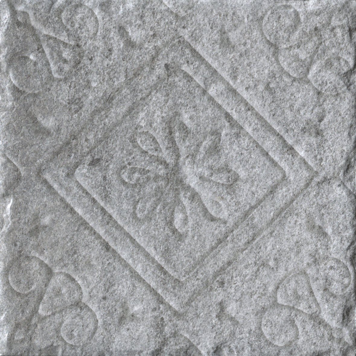 LPC Piazza lasitettu kuviolaatta 20X20 Dec mix 03 betoni strukturoitu matta keskitumma harmaa kivi