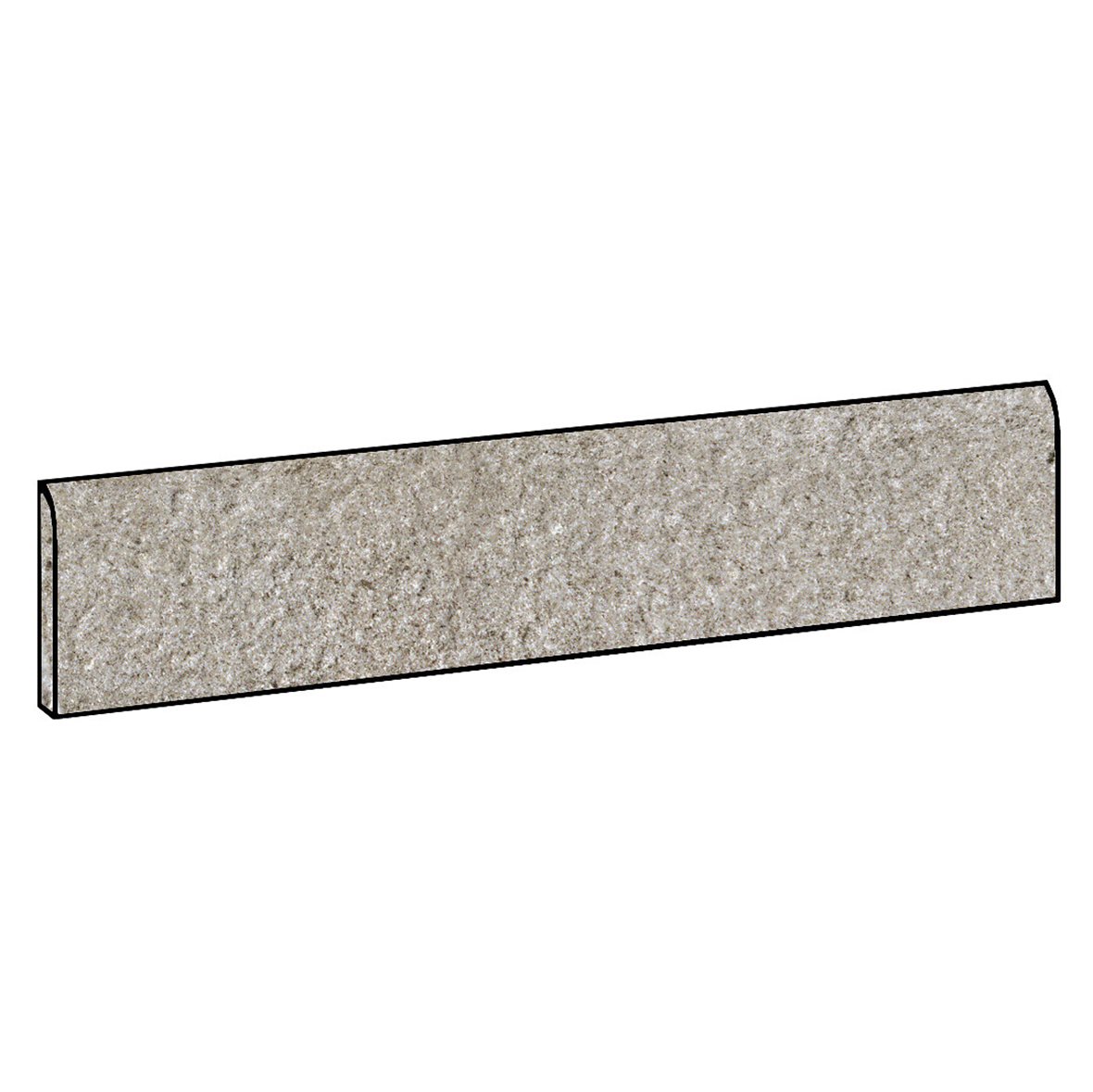 LPC Piazza lasitettu jalkalista 6,5X40 04 hiekka strukturoitu matta tumma beige kivi