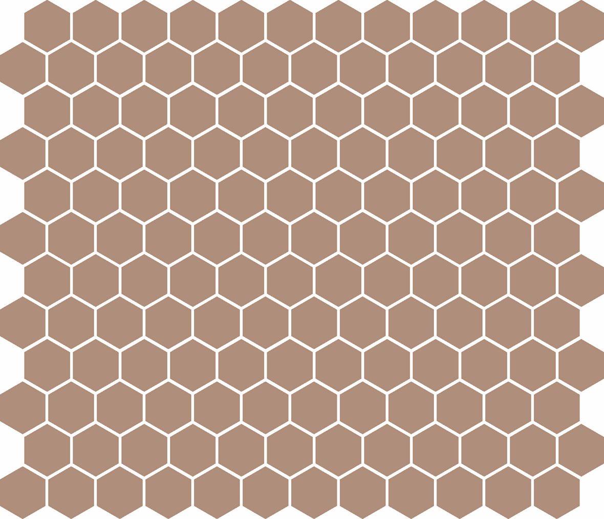 LPC Plain Colours Hexagons lasittamaton porcelanato mosaiikki seinälaatta lattialaatta 2,5X2,5 Old Pink tasapintainen matta 6-kulmainen keskitumma pun