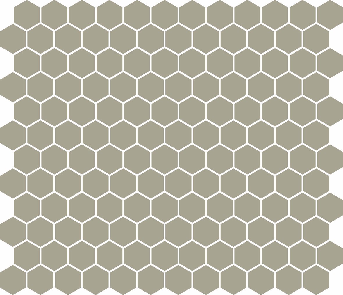 LPC Plain Colours Hexagons lasittamaton porcelanato mosaiikki seinälaatta lattialaatta 2,5X2,5 Pale Grey tasapintainen matta 6-kulmainen keskitumma ha