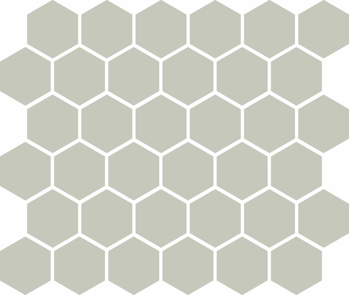 LPC Plain Colours Hexagons lasittamaton porcelanato mosaiikki seinälaatta lattialaatta 5X5 Pearl Grey tasapintainen matta 6-kulmainen vaalea harmaa yk