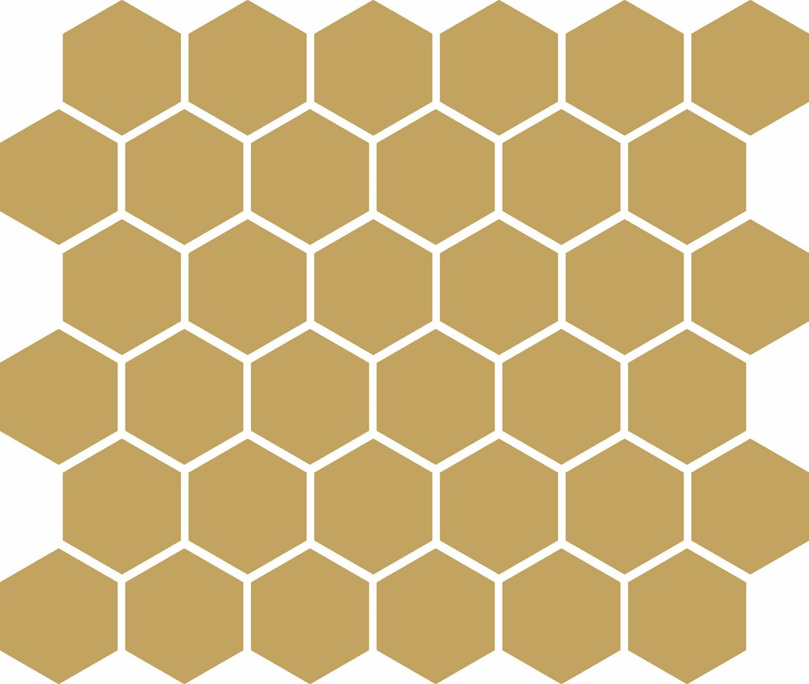 LPC Plain Colours Hexagons lasittamaton porcelanato mosaiikki seinälaatta lattialaatta 5X5 Yellow tasapintainen matta 6-kulmainen keskitumma keltainen