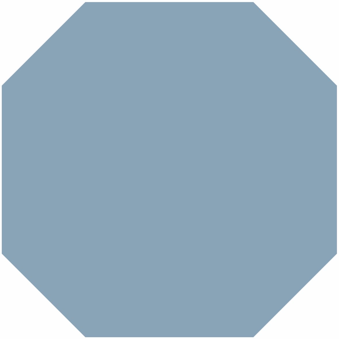 LPC Plain Colours Octagons lasittamaton porcelanato lattialaatta 15X15 Blue tasapintainen matta 8-kulmainen keskitumma sininen yksivärinen