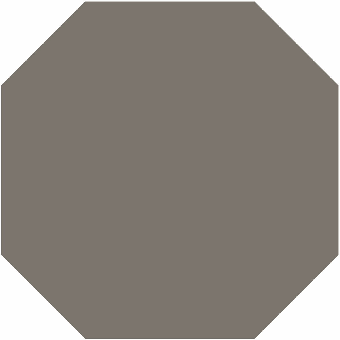 LPC Plain Colours Octagons lasittamaton porcelanato lattialaatta 15X15 Charcoal tasapintainen matta 8-kulmainen tumma harmaa yksivärinen