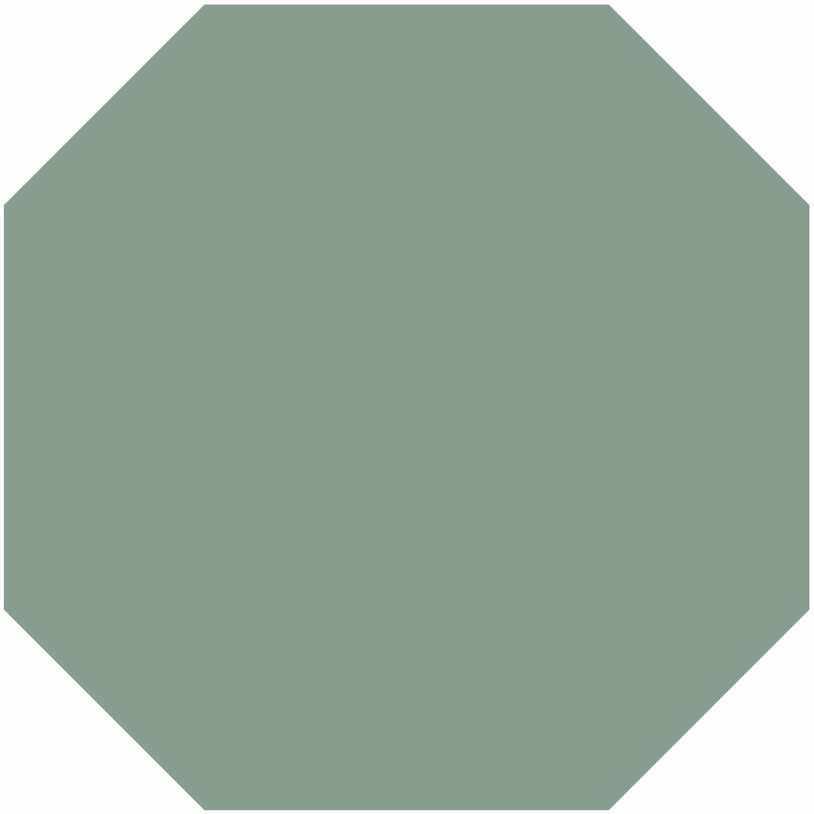 LPC Plain Colours Octagons lasittamaton porcelanato lattialaatta 15X15 Green tasapintainen matta 8-kulmainen keskitumma vihreä yksivärinen