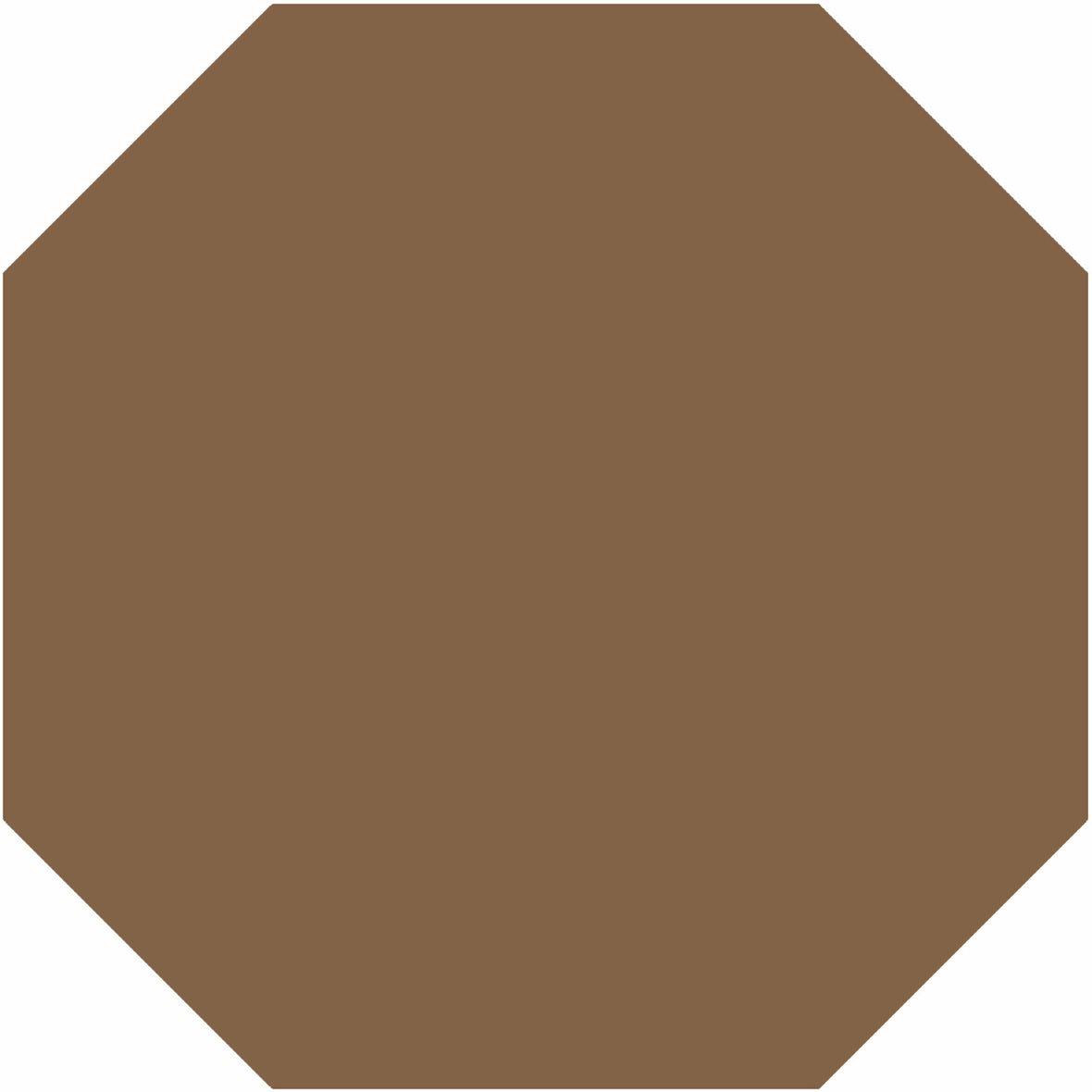 LPC Plain Colours Octagons lasittamaton porcelanato lattialaatta 15X15 Havana tasapintainen matta 8-kulmainen keskitumma ruskea yksivärinen