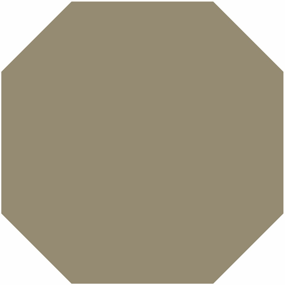 LPC Plain Colours Octagons lasittamaton porcelanato lattialaatta 15X15 Mole tasapintainen matta 8-kulmainen keskitumma harmaa yksivärinen