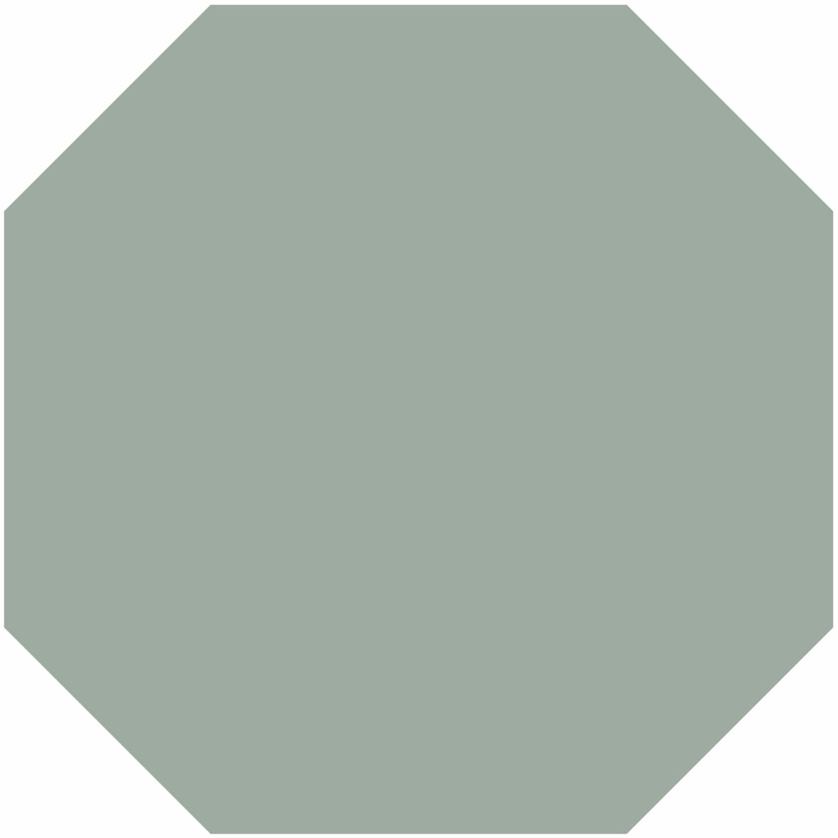 LPC Plain Colours Octagons lasittamaton porcelanato lattialaatta 15X15 Pale Green tasapintainen matta 8-kulmainen keskitumma vihreä yksivärinen