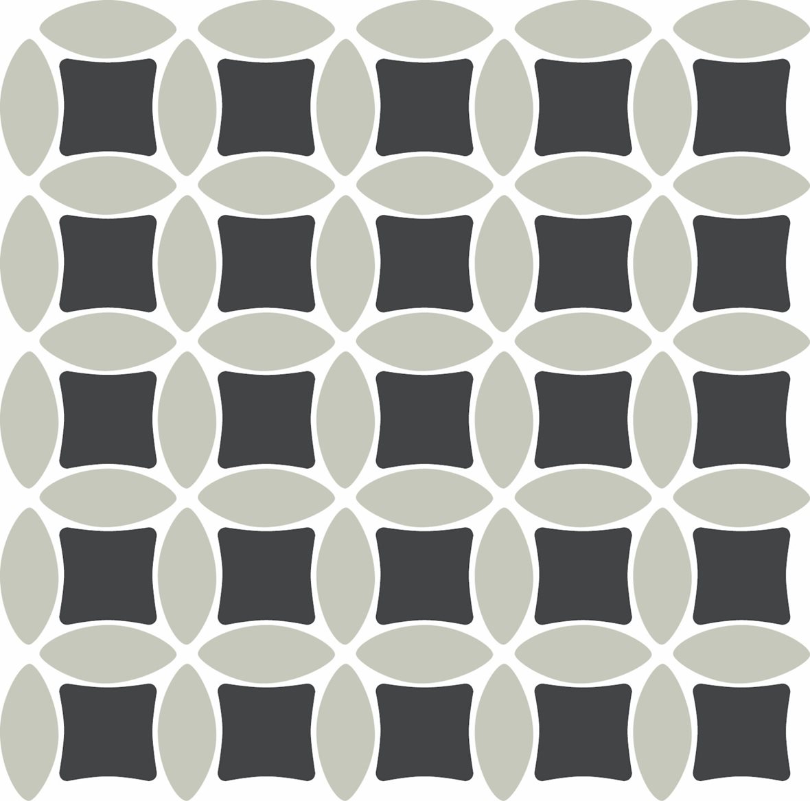 LPC Eclipse lasittamaton porcelanato mosaiikki lattialaatta 3,7X5,2 Black+Pearl Grey tasapintainen matta tumma musta kivi
