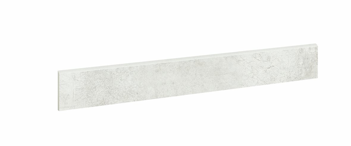 LPC Cosmos lasittamaton jalkalista pyöristetty pitkä sivu 7,2X60 01 jää tasapintainen silotettu matta vaalea valkoinen betoni