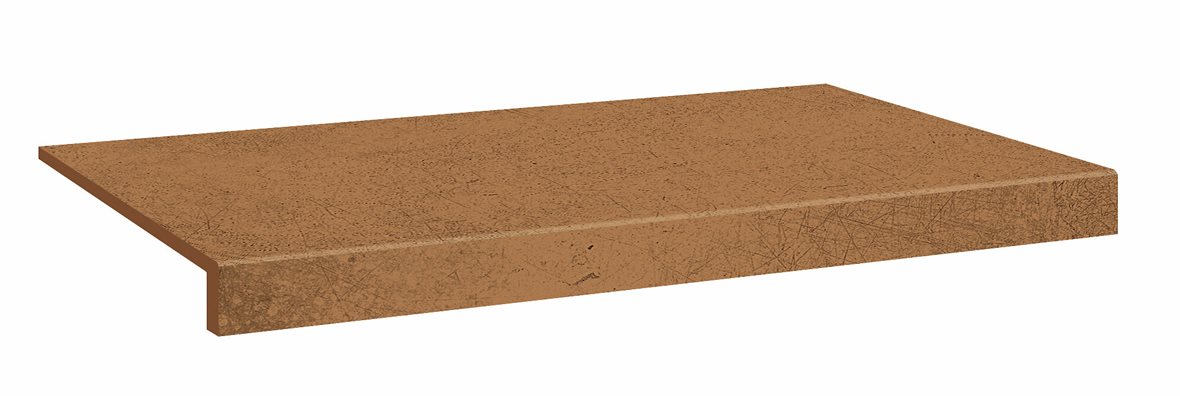 LPC Cosmos lasitettu porraslaatta reunalla 33X60 08 cotto tasapintainen silotettu matta keskitumma oranssi betoni