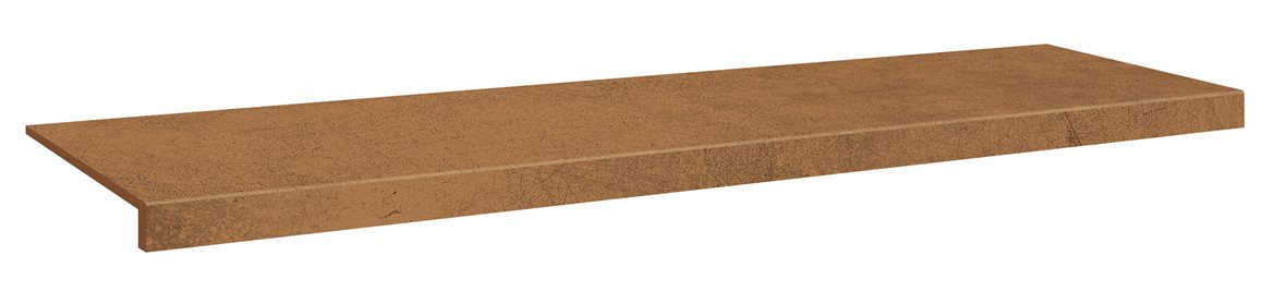 LPC Cosmos lasitettu porraslaatta reunalla 33X120 08 cotto tasapintainen silotettu matta keskitumma oranssi betoni