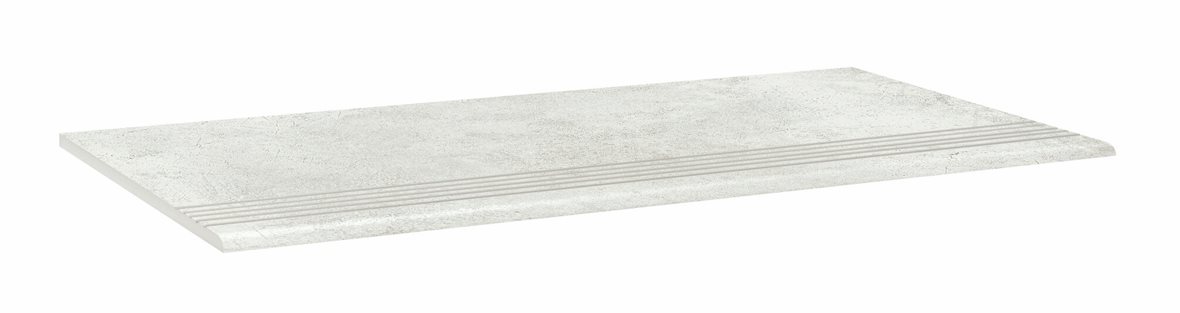 LPC Cosmos lasittamaton porraslaatta liukuesteuralla 30X60 01 jää tasapintainen silotettu matta vaalea valkoinen betoni