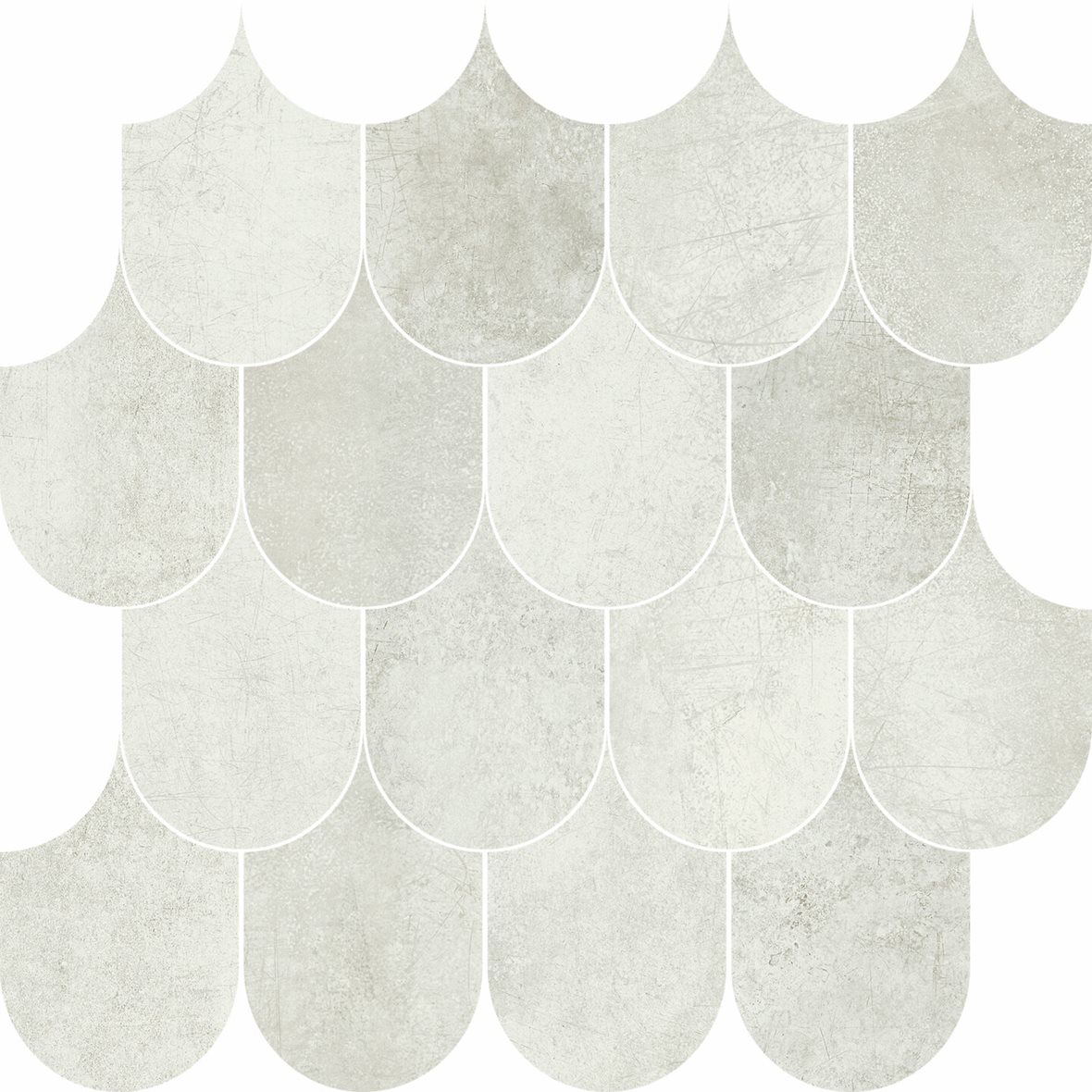 LPC Cosmos lasittamaton porcelanato mosaiikki seinälaatta lattialaatta 6,918X9,67 01 jää tasapintainen silotettu matta vaalea valkoinen betoni