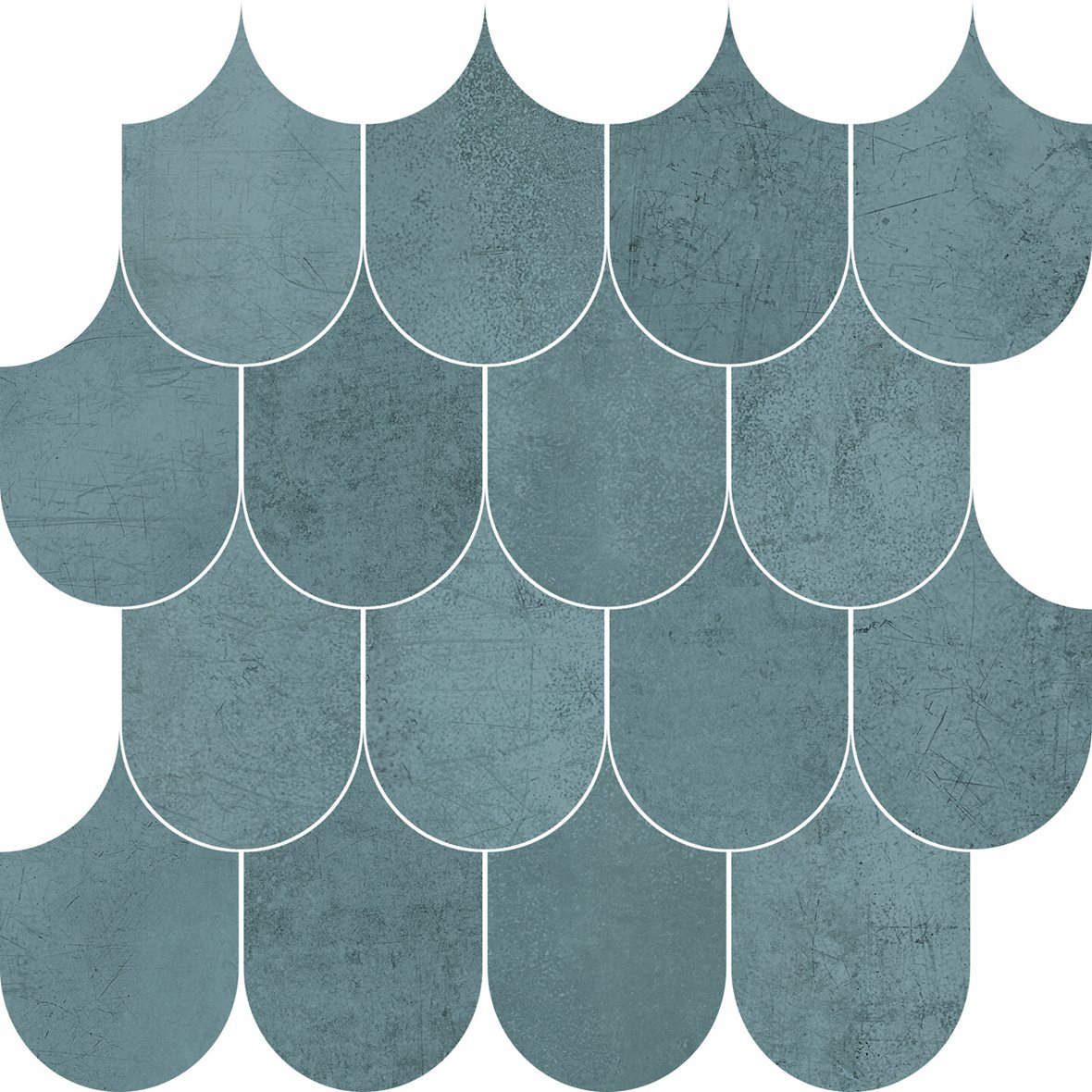 LPC Cosmos lasitettu porcelanato mosaiikki seinälaatta lattialaatta 6,918X9,67 07 petrooli tasapintainen silotettu matta keskitumma sininen betoni