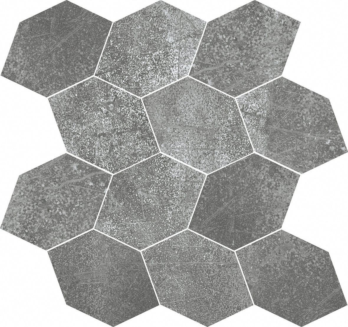 LPC Cosmos lasittamaton porcelanato mosaiikki seinälaatta lattialaatta 8,075X10,16 03 grafiitti tasapintainen silotettu matta tumma harmaa betoni