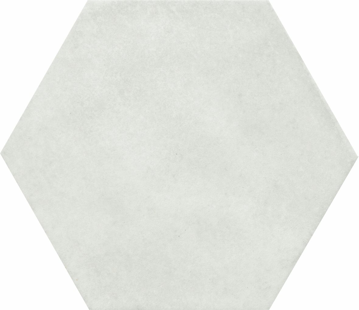 LPC Element lasitettu porcelanato seinälaatta lattialaatta ulkolaatta 24X27,7 01 lumi laineileva kiiltävä 6-kulmainen vaalea valkoinen vivahteikas