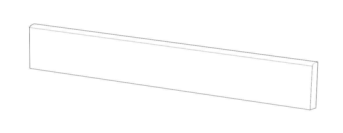 LPC Pier lasitettu jalkalista 6,5X40 03 beige strukturoitu matta keskitumma beige kivi