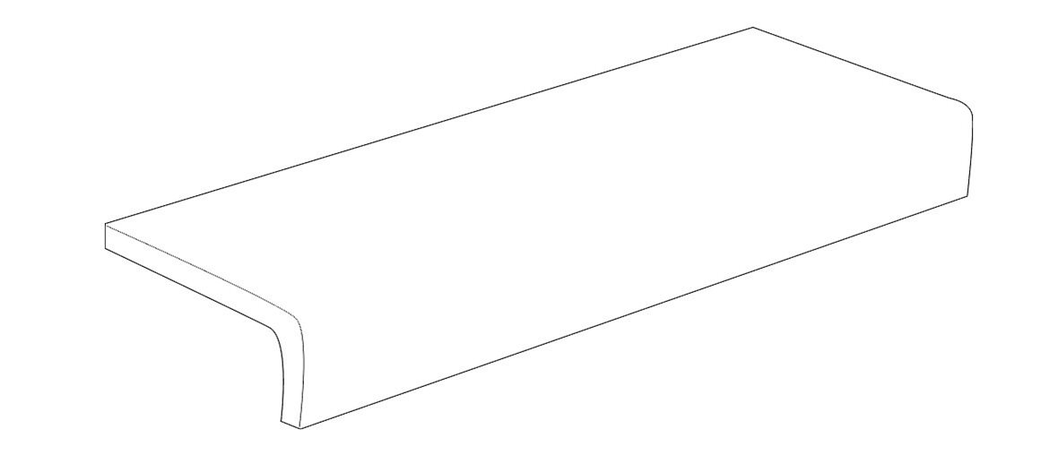 LPC Pier lasitettu porraslaatta reunalla 10X40 R03 beige karhennettu matta keskitumma beige kivi