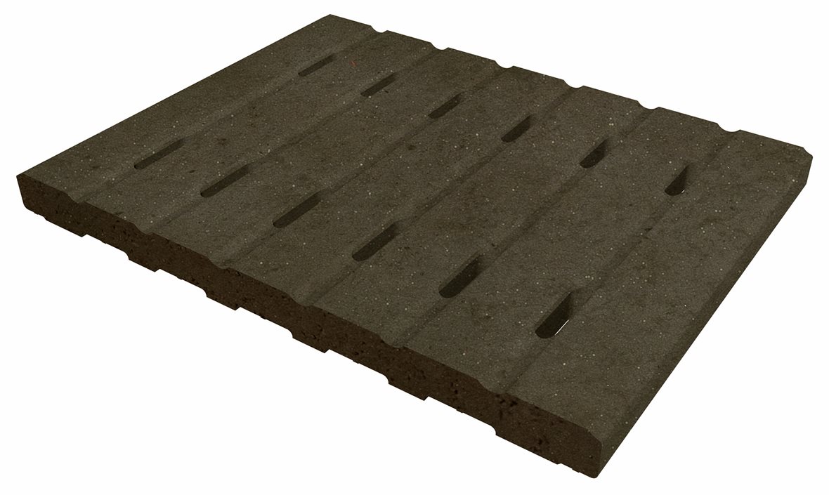 LPC Orion märkäpuriste lasitettu loiskekourun ritilä 25x30x2,5 Antracita tasapintainen antislip matta tumma musta kivi