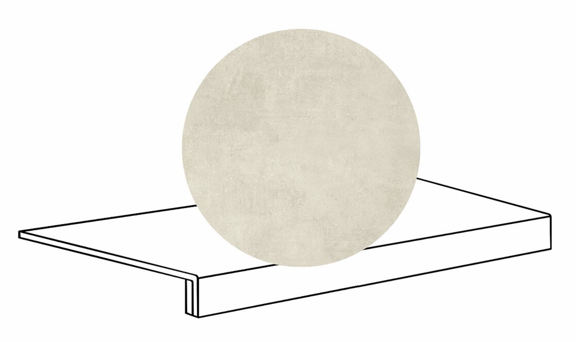 LPC Stage M STG lasittamaton porraslaatta reunalla 33X60 12 puuteri tasapintainen matta R10 vaalea beige betoni