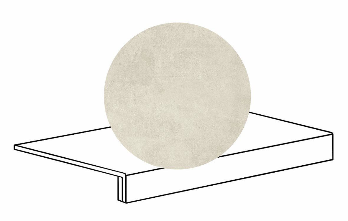 LPC Stage M STG lasittamaton porraslaatta reunalla 33X60 12 puuteri tasapintainen silotettu matta vaalea beige betoni