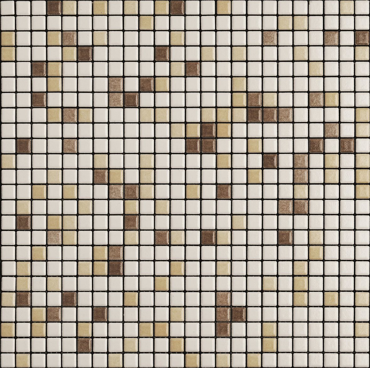 LPC Wellness & Pool Mix lasitettu klinkkeri mosaiikki seinälaatta ulkolaatta 1,2X1,2 XWEL412 tasapintainen kiiltävä vaalea beige