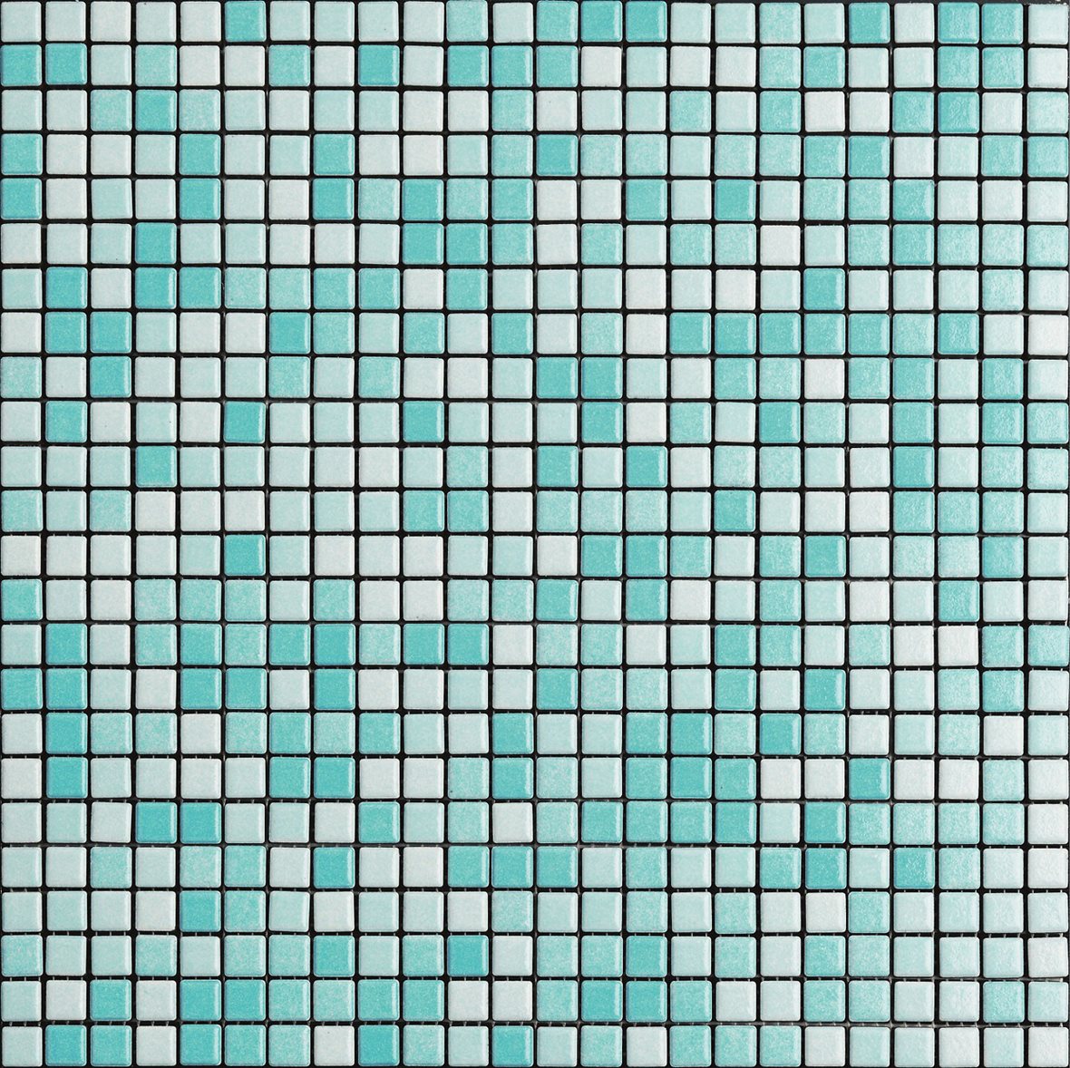 LPC Wellness & Pool Mix lasitettu klinkkeri mosaiikki seinälaatta ulkolaatta 1,2X1,2 XWEL415 tasapintainen kiiltävä vaalea sininen