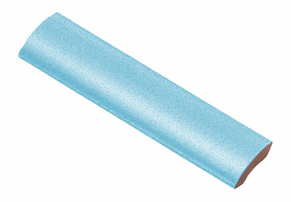 LPC Anthologia lasitettu holkkalista ulkokulma 2,5X10 7018 Hibiscus Ca Mos tasapintainen kiiltävä keskitumma sininen vivahteikas